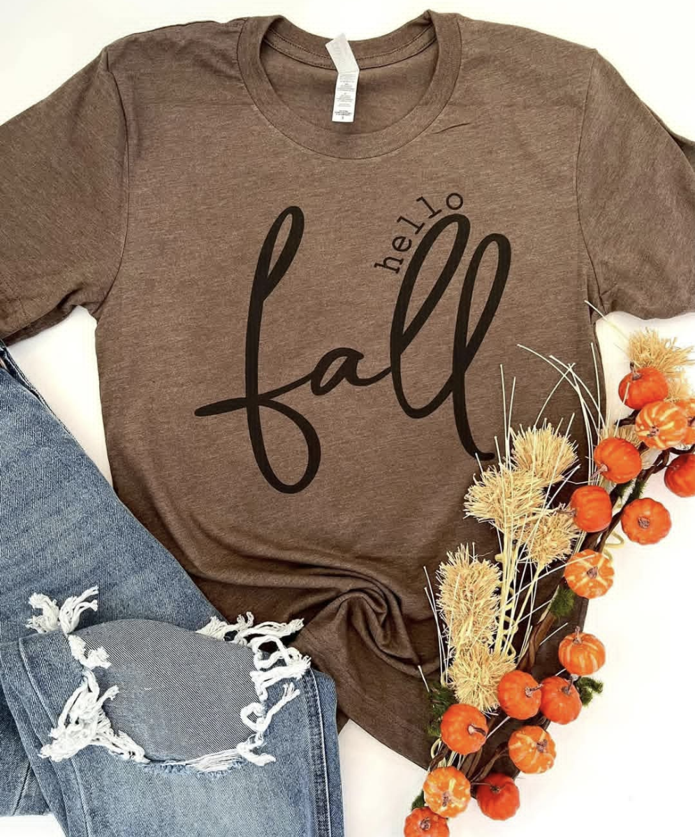 Hello fall tee