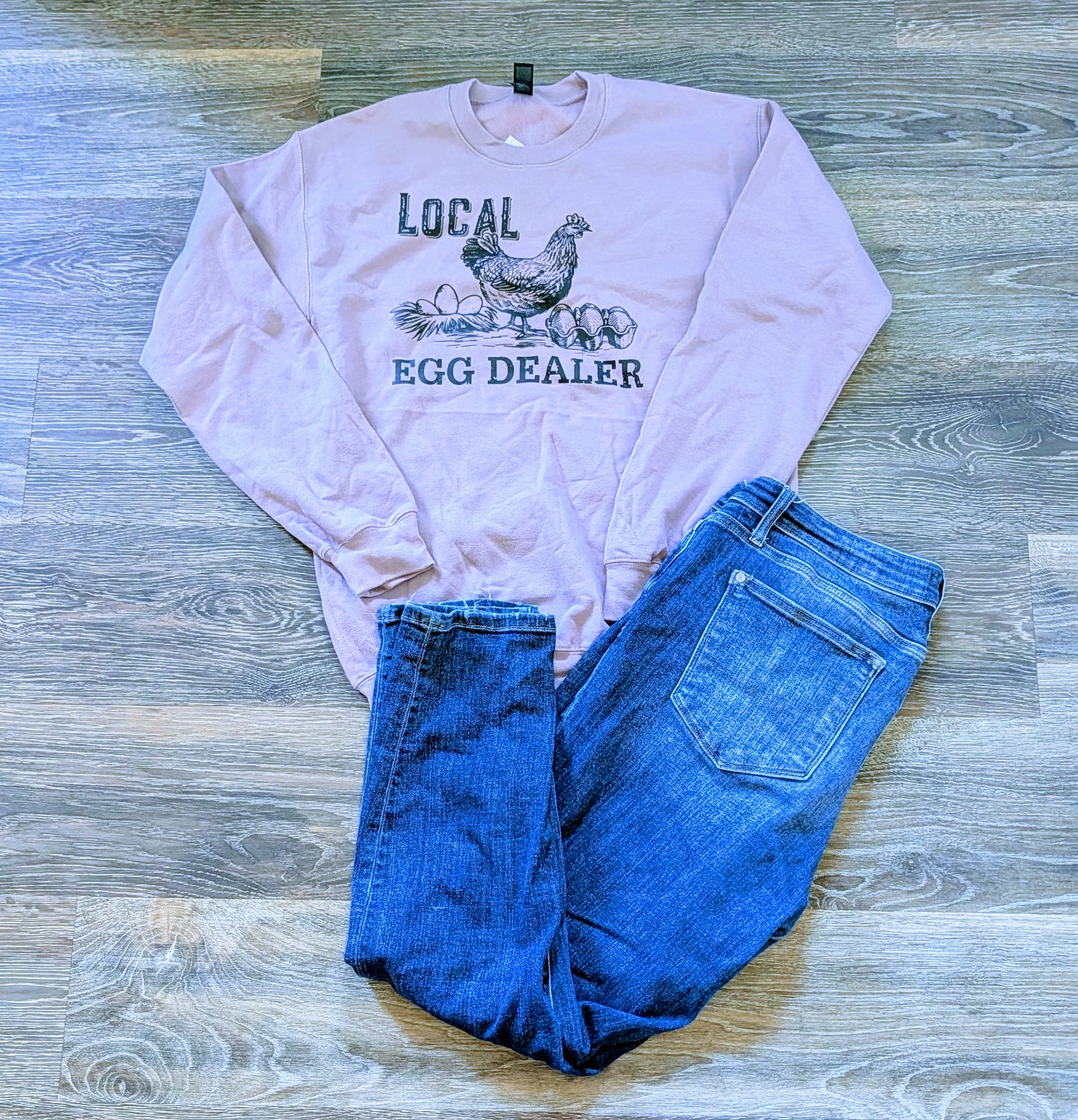 Local Egg Dealer Crew-Neck Sweatshirt
