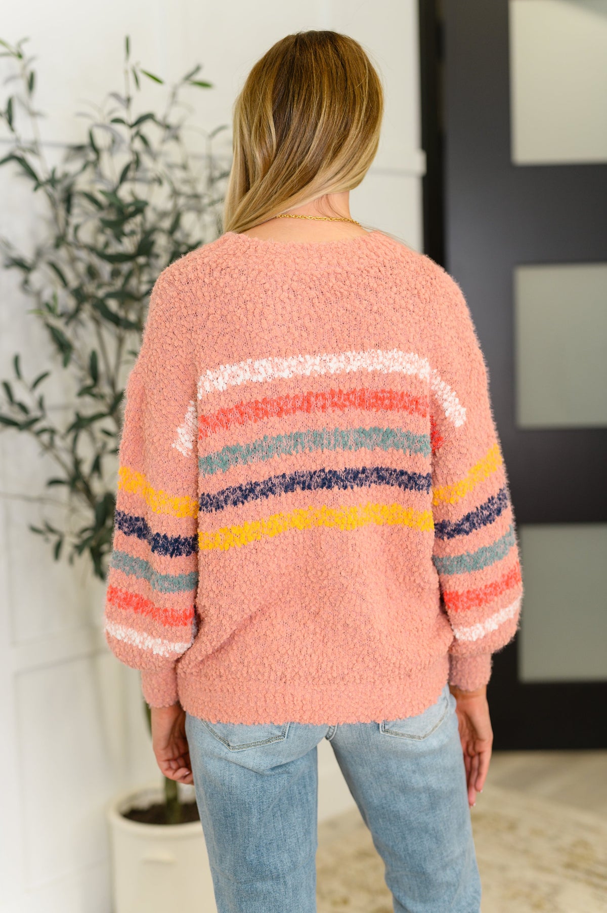 Color Me Cute Fuzzy Knit Pullover