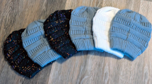 Winter Ponytail Hats