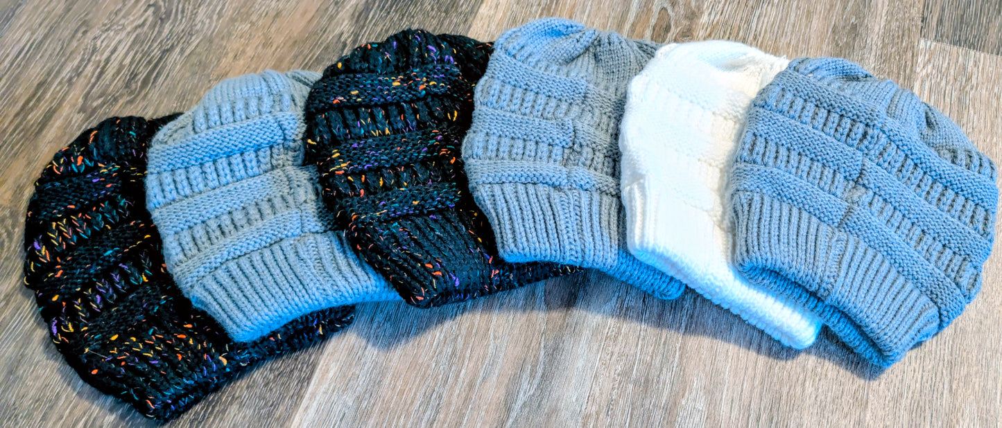 Winter Ponytail Hats